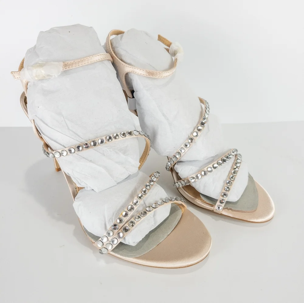 Jewel by Badgley Mischka Marimba Satin Sandal - Picture 5 of 7